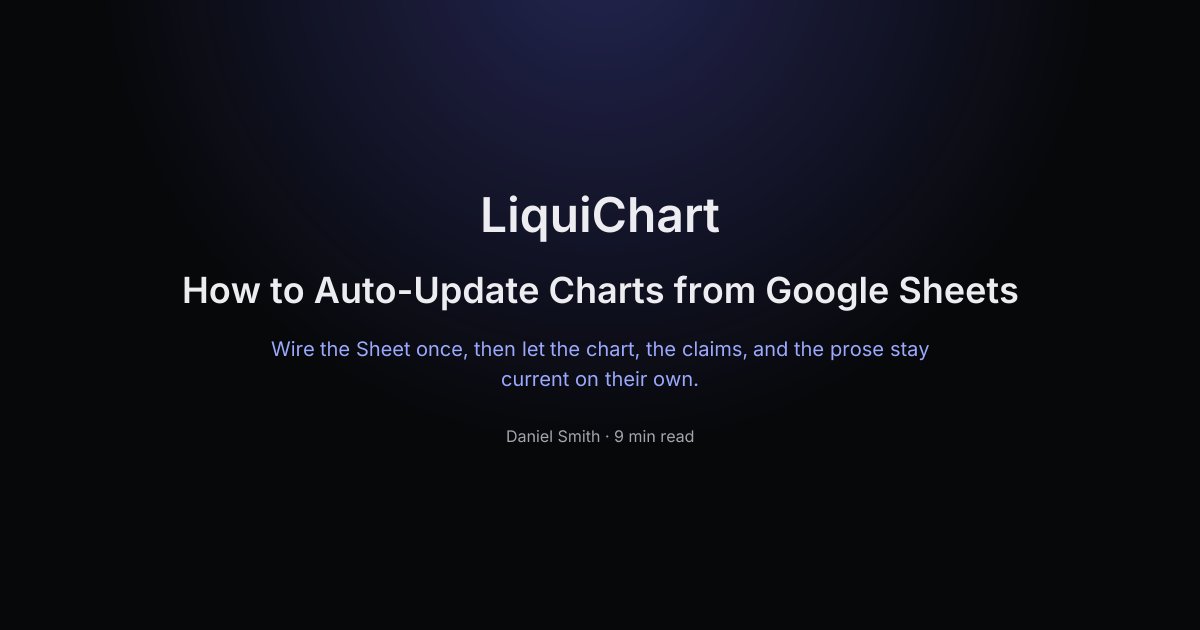 How to Auto-Update Charts from Google Sheets | LiquiChart Blog